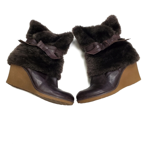 BareTraps Shoes - BareTraps Arrive Dark Brown Leather Boots Booties